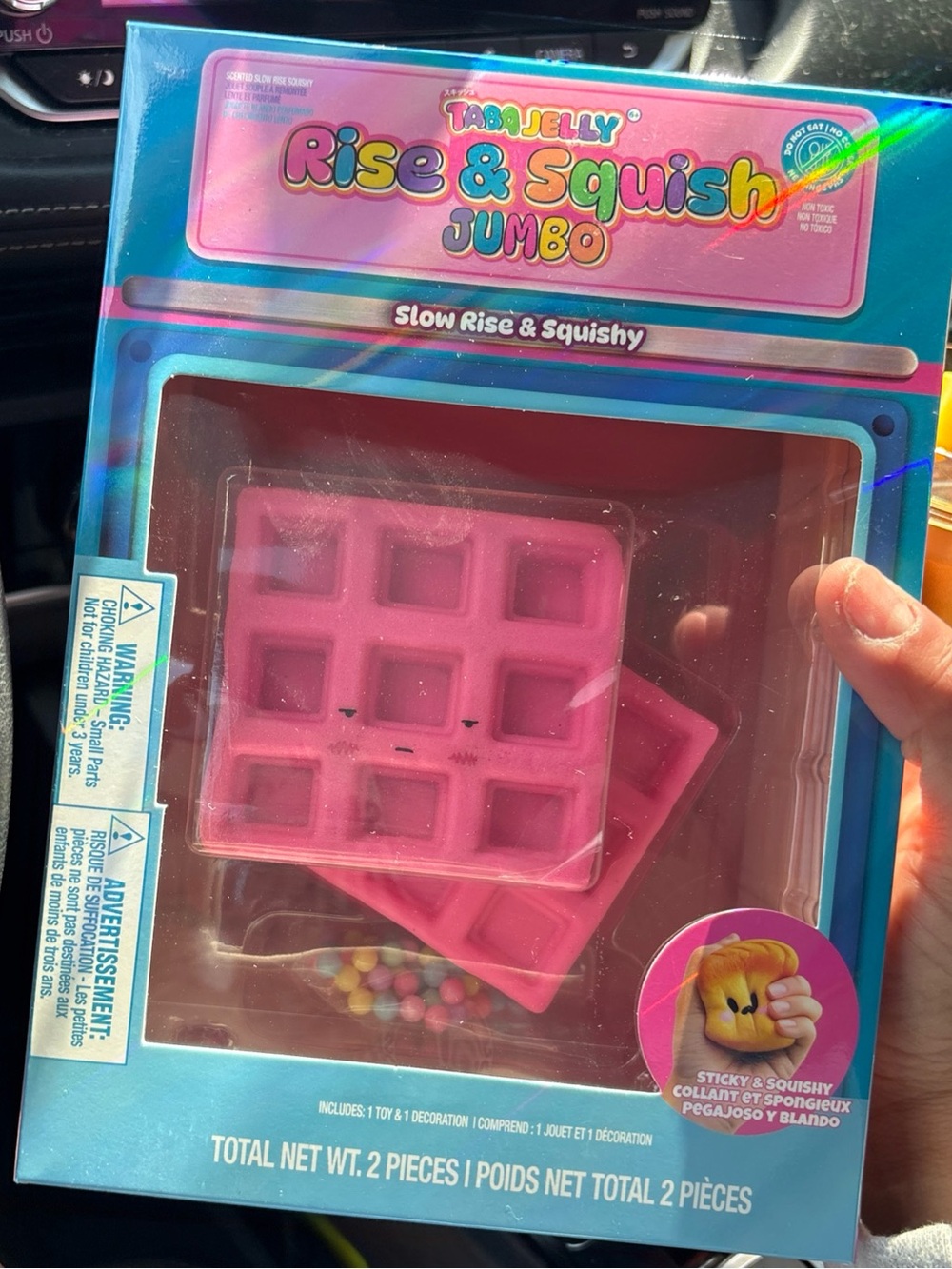TabaJelly Rise & Squish Jumbo Pink Squishy Toy